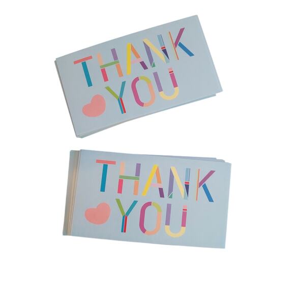 Colorful Thank You Cards - Set of 20 - Picture 1 of 4